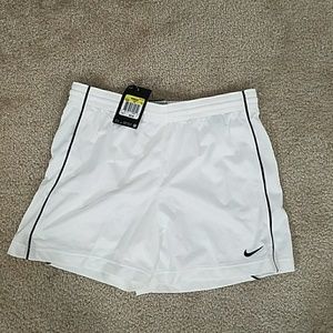 NIKE White Mesh Soccer Shorts sz S Running NWT